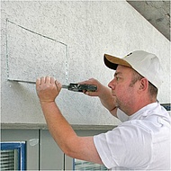 Fassade mit WDVS